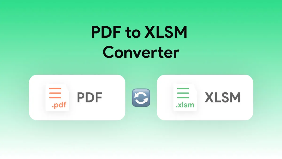 Top 6 PDF to XLSM Converters