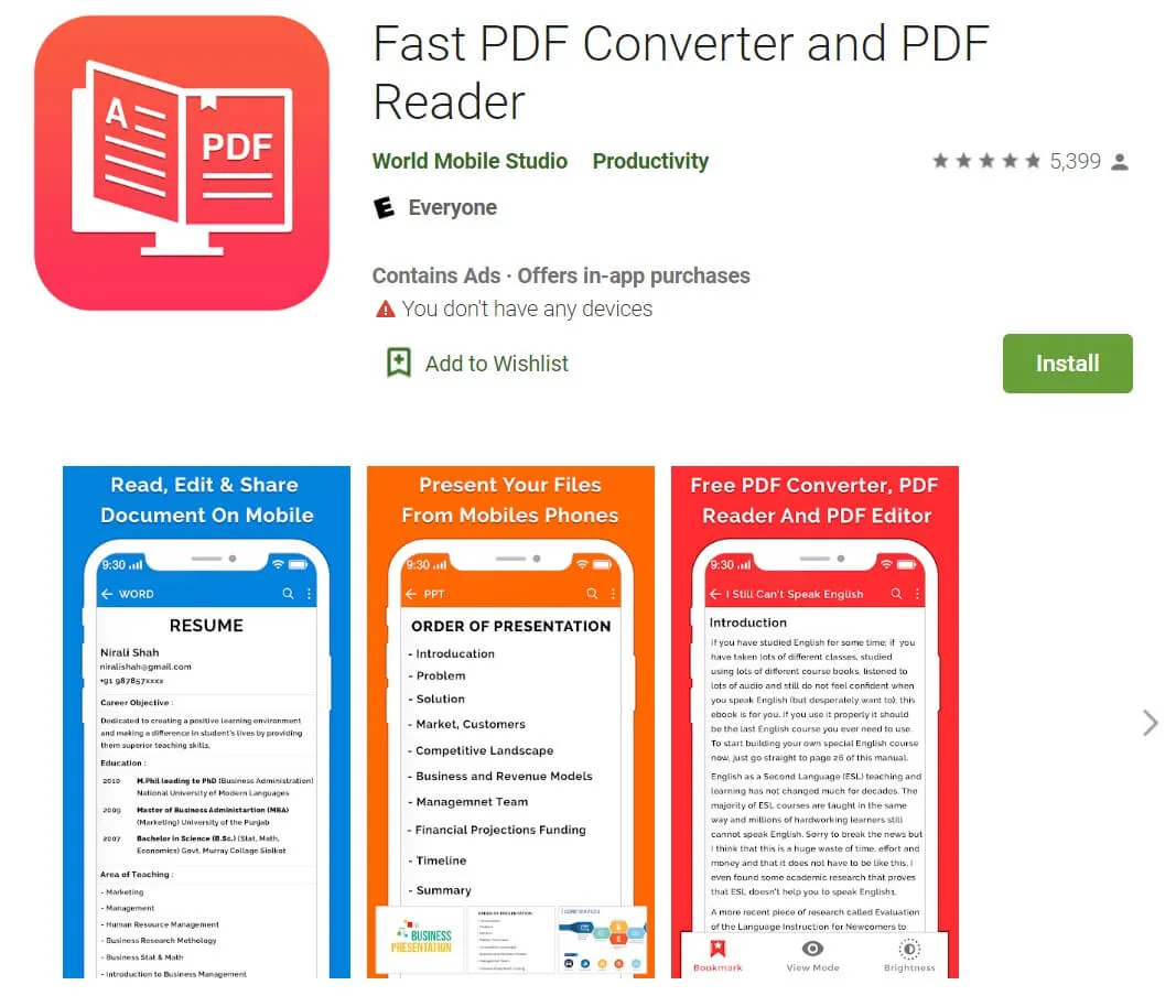 pdf converter app download for android fast pdf converter and pdf reader