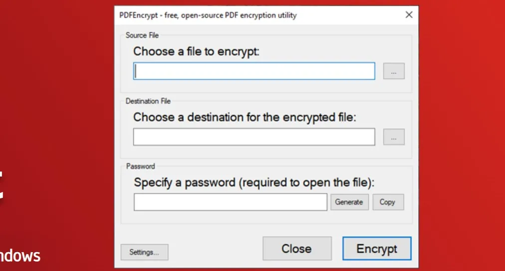 make pdf password protected with pdfencrypt