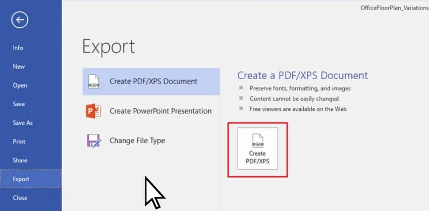  tap create pdf xpx option to convert vsdx to pdf with visio