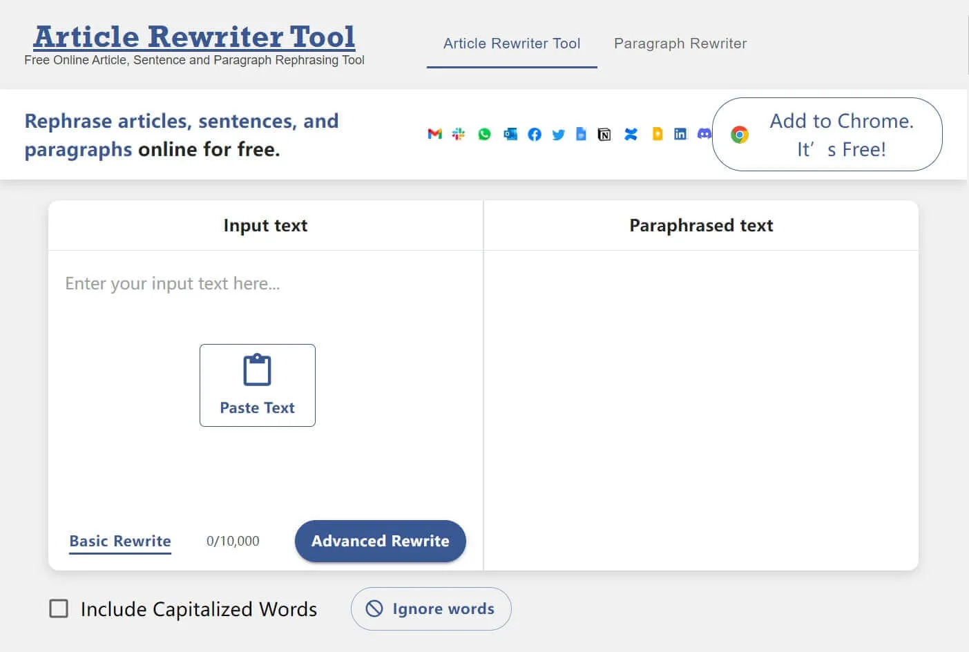 ai paraphrasing tool article rewriter tool