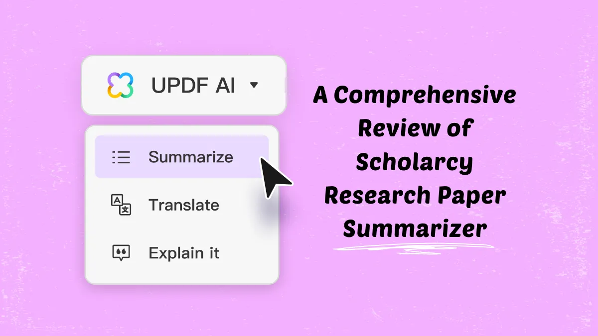 A Comprehensive Review of Scholarcy Research Paper Summarizer