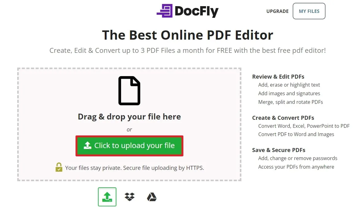 upload excel form on docfly