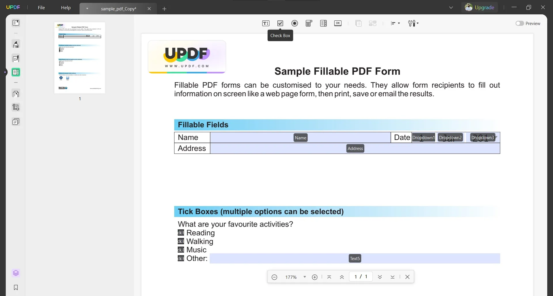 how to uncheck a box in pdf add box