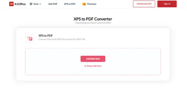 XPS to PDF a1office