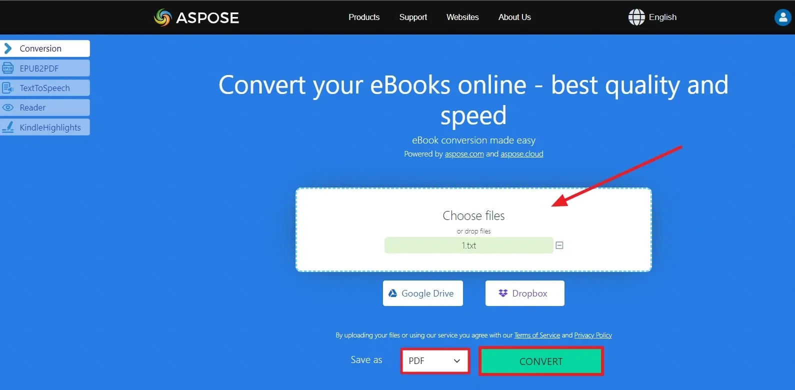 convert kindle file to pdf "convert and save file"