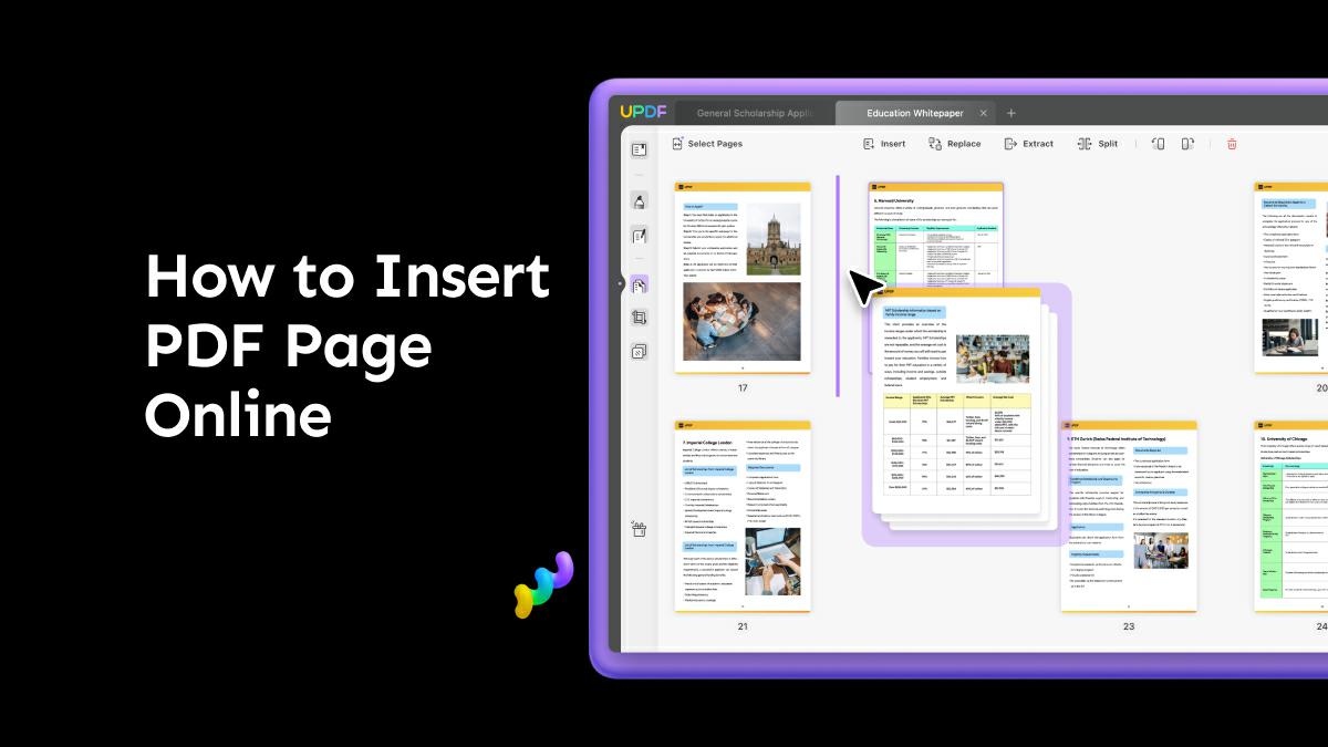 Insert Pdf Pages Online Tools To Organize Documents Updf