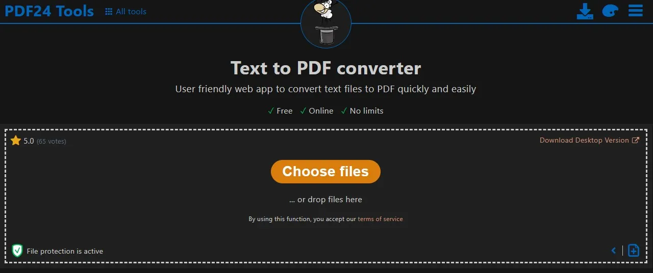txt file to pdf converter online pdf 24 tools