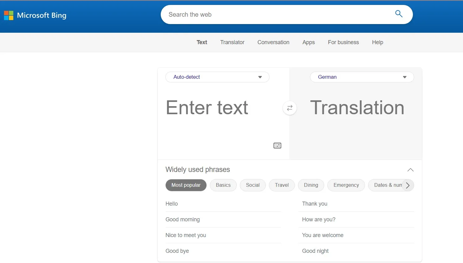 bing translate pdf interface