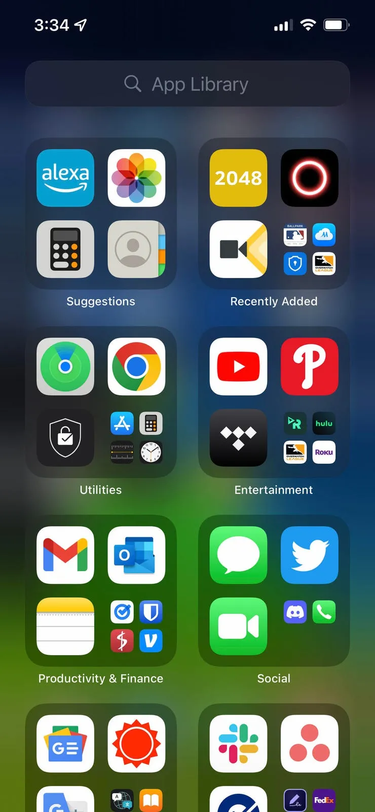 hide folder on iphone