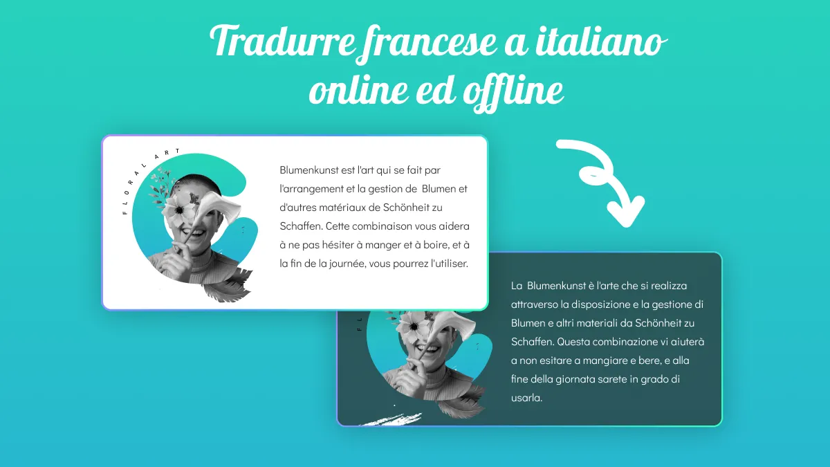 Un modo semplice per tradurre dal francese all'italiano