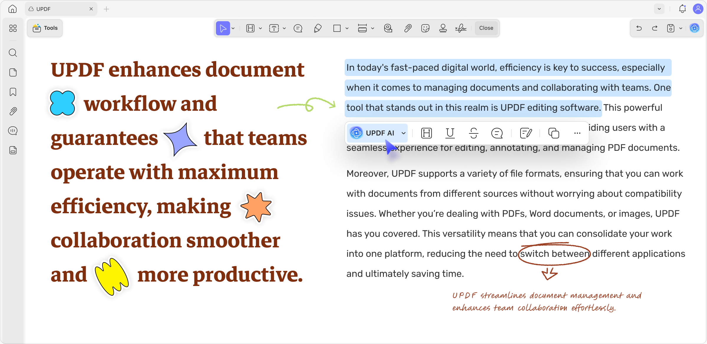 UPDF reading and notes