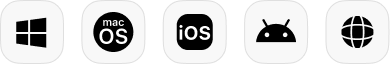Windows、Mac、iOS、Android 與 Web