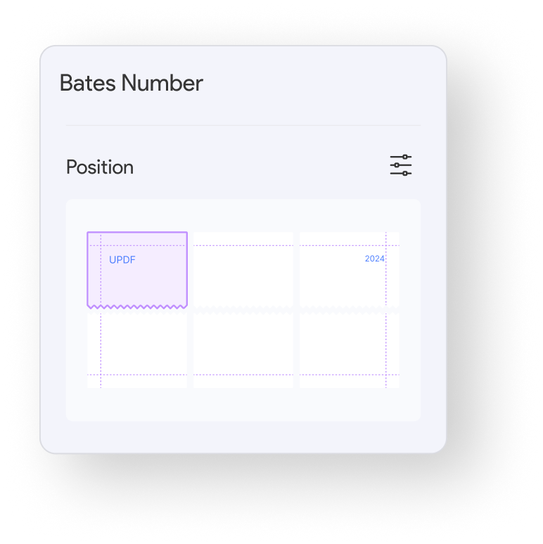 Save bates labeling in PDF