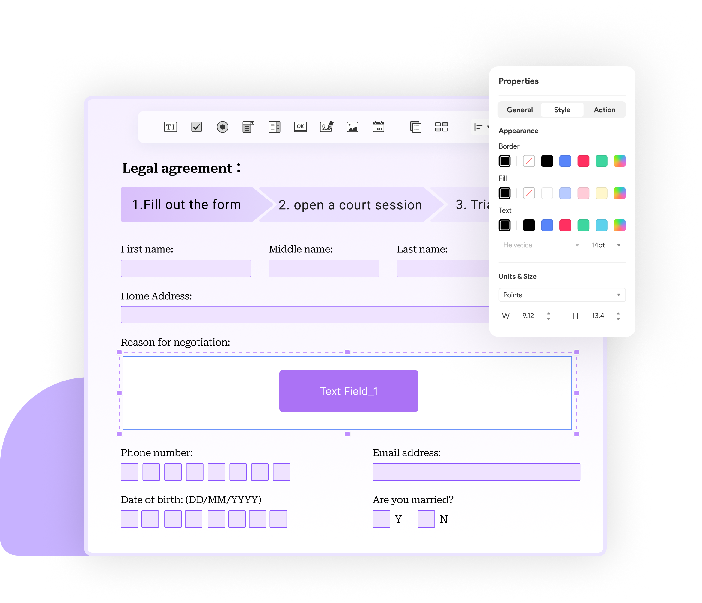 create fillable PDF forms