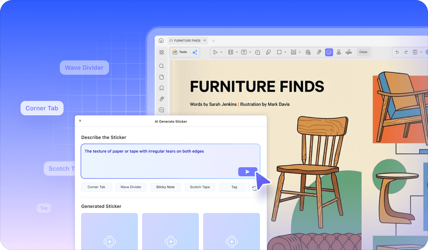 Prompt-to-Generate Stickers