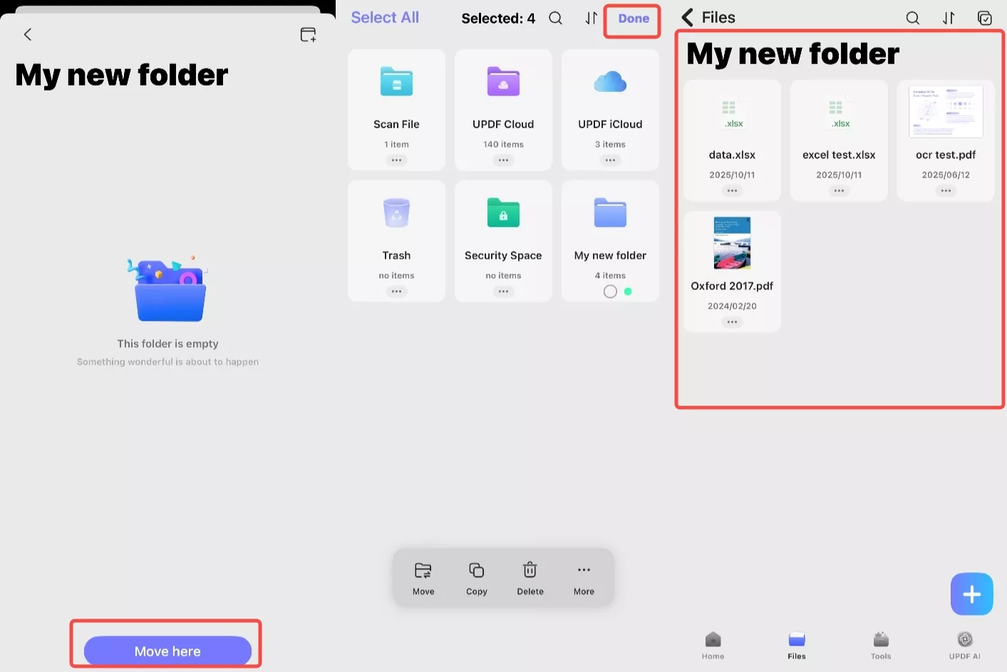 check files in folder