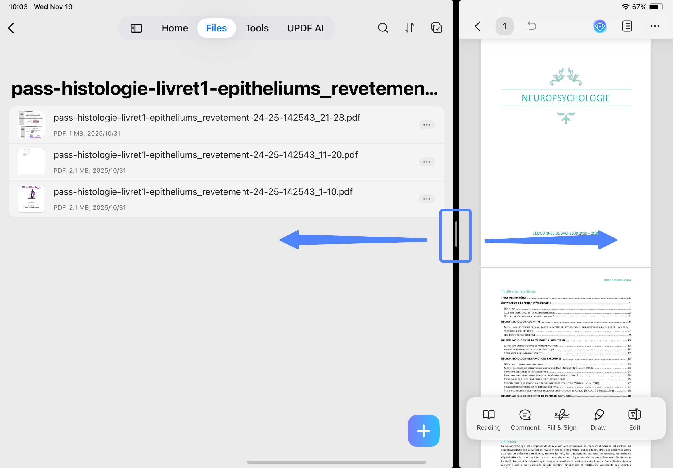 close the split view ipad