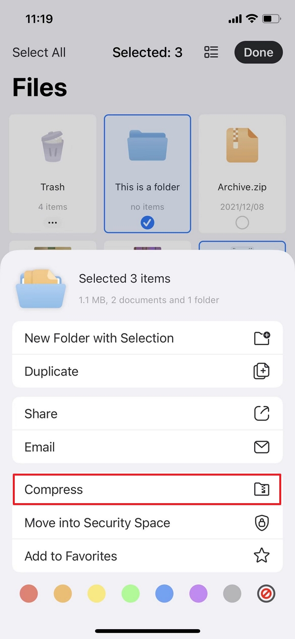 How to Compress Files on iPhone and iPad