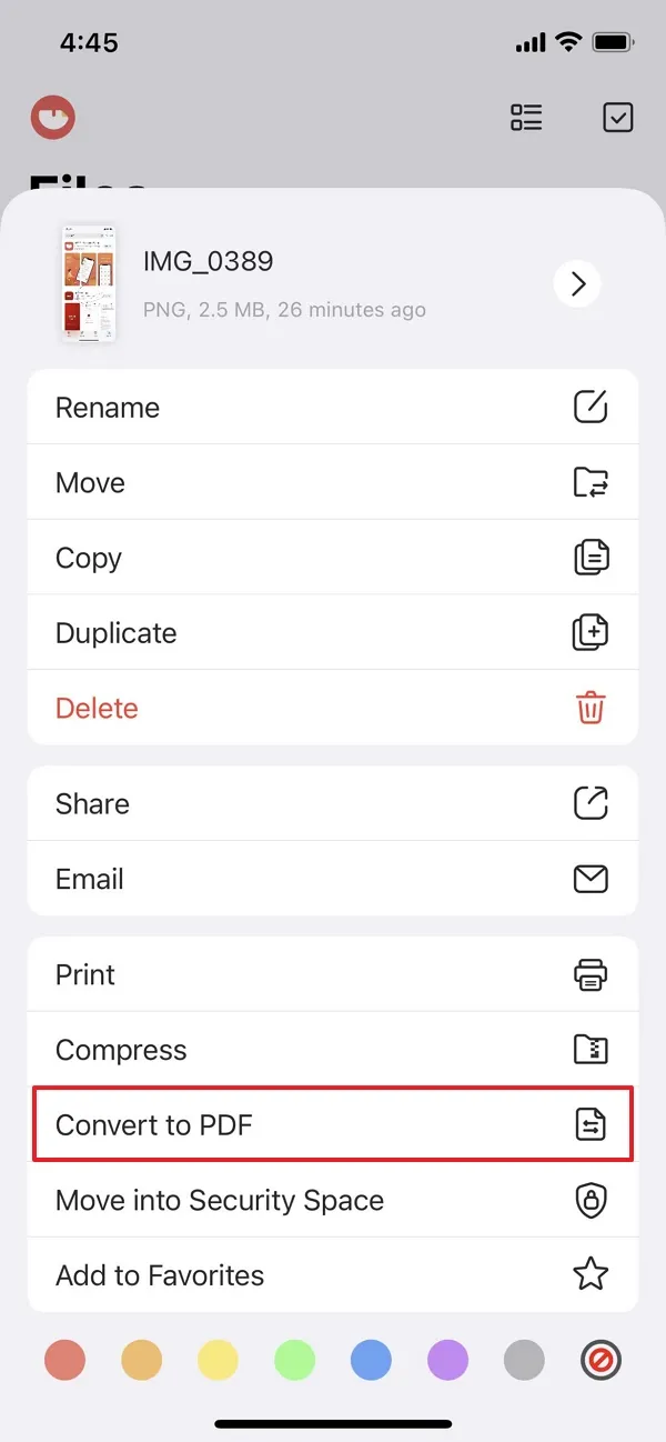 how to turn a photo into a pdf on iphone