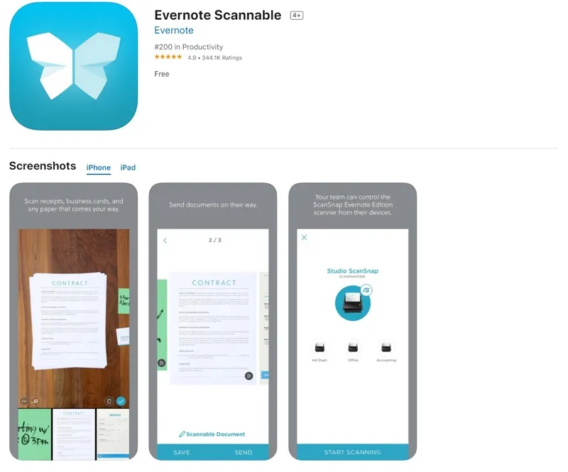 Evernote Scannable