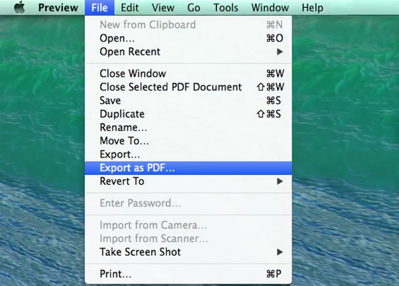 como mudar heic para pdf no mac