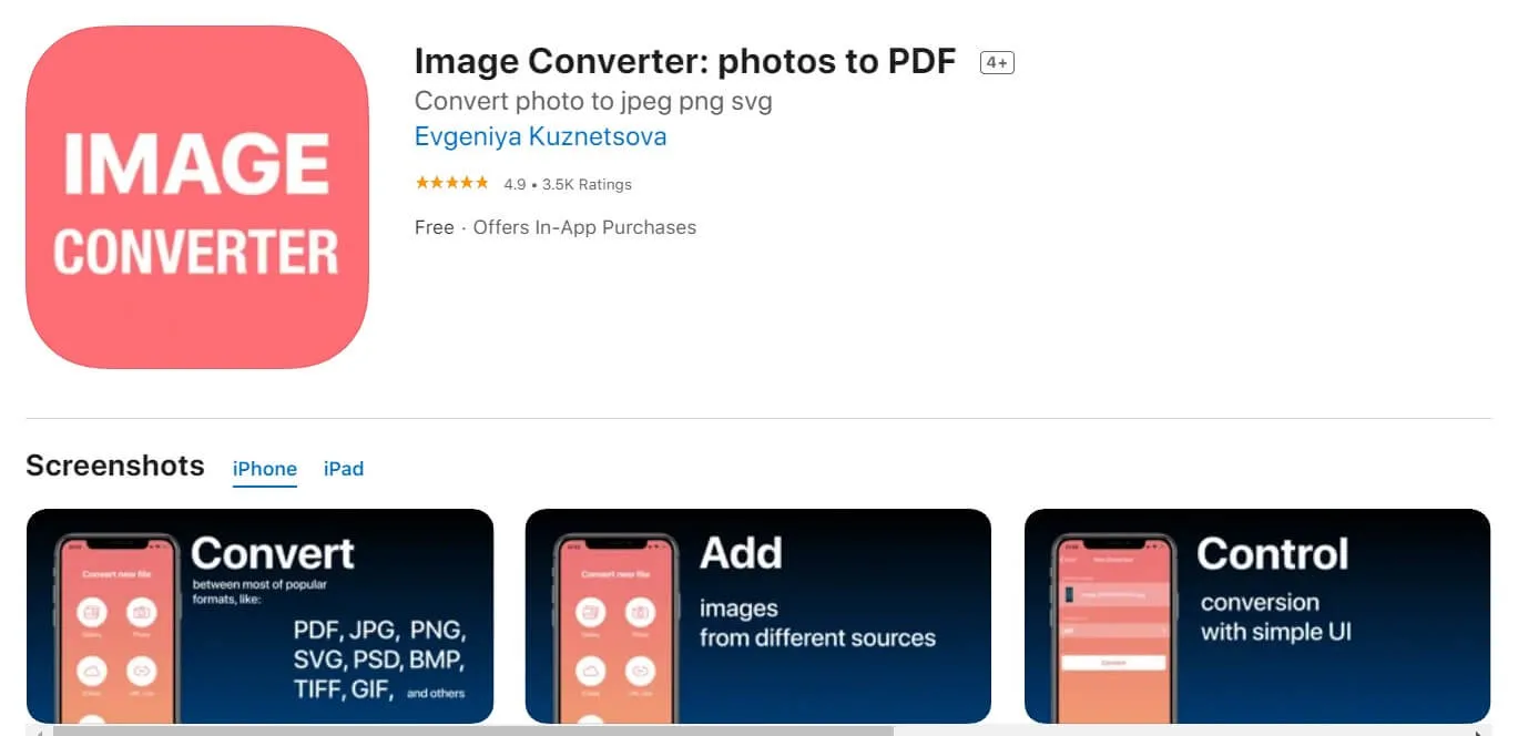 Image converter: photos to PDF 변환기
