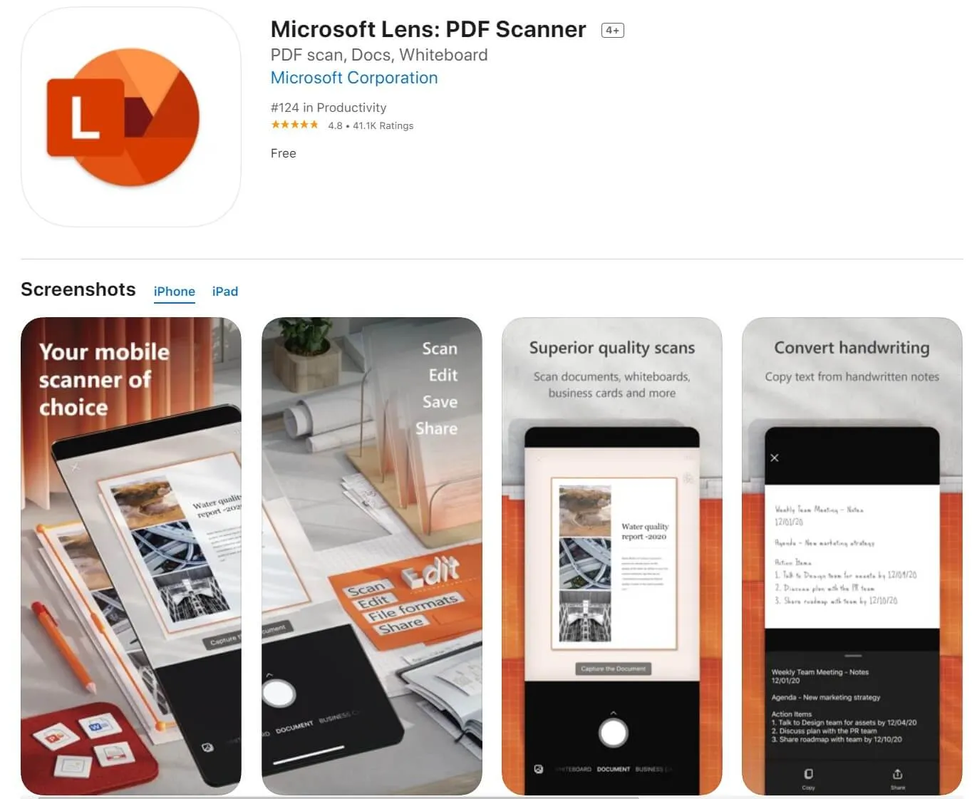 jpd in pdf app Microsoft Office Lens