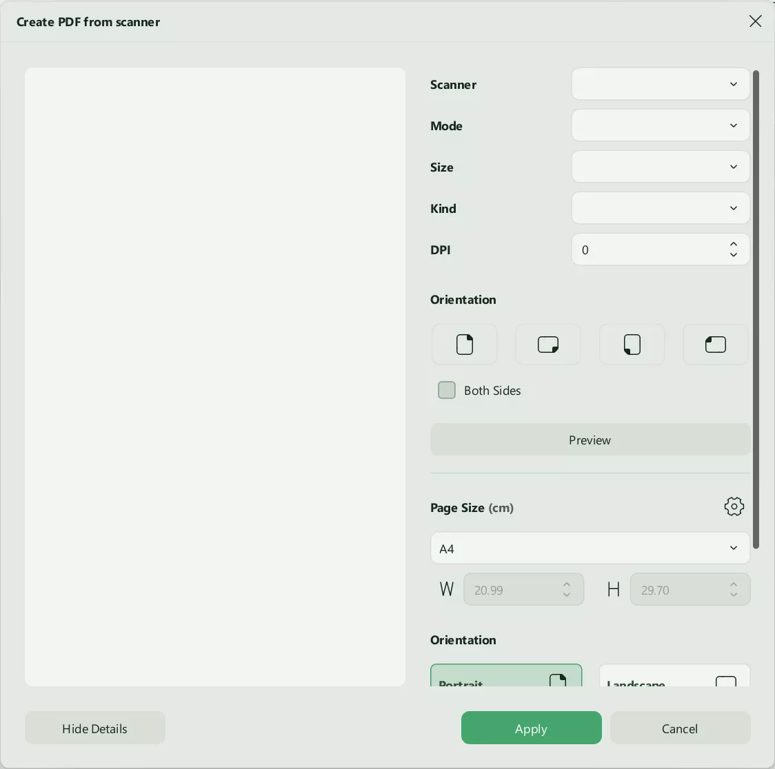 define scan and file settings