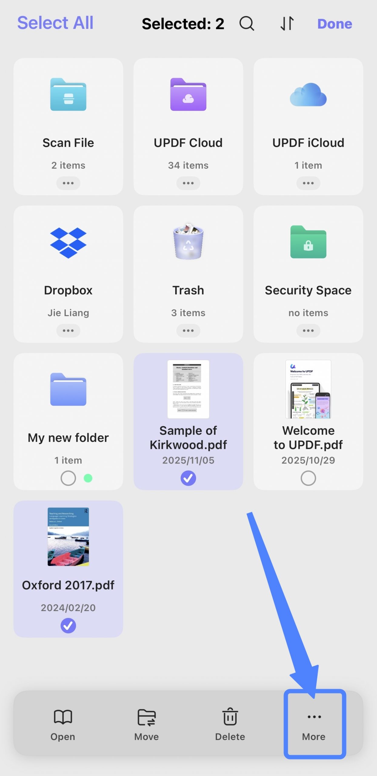 select the file to be zipped