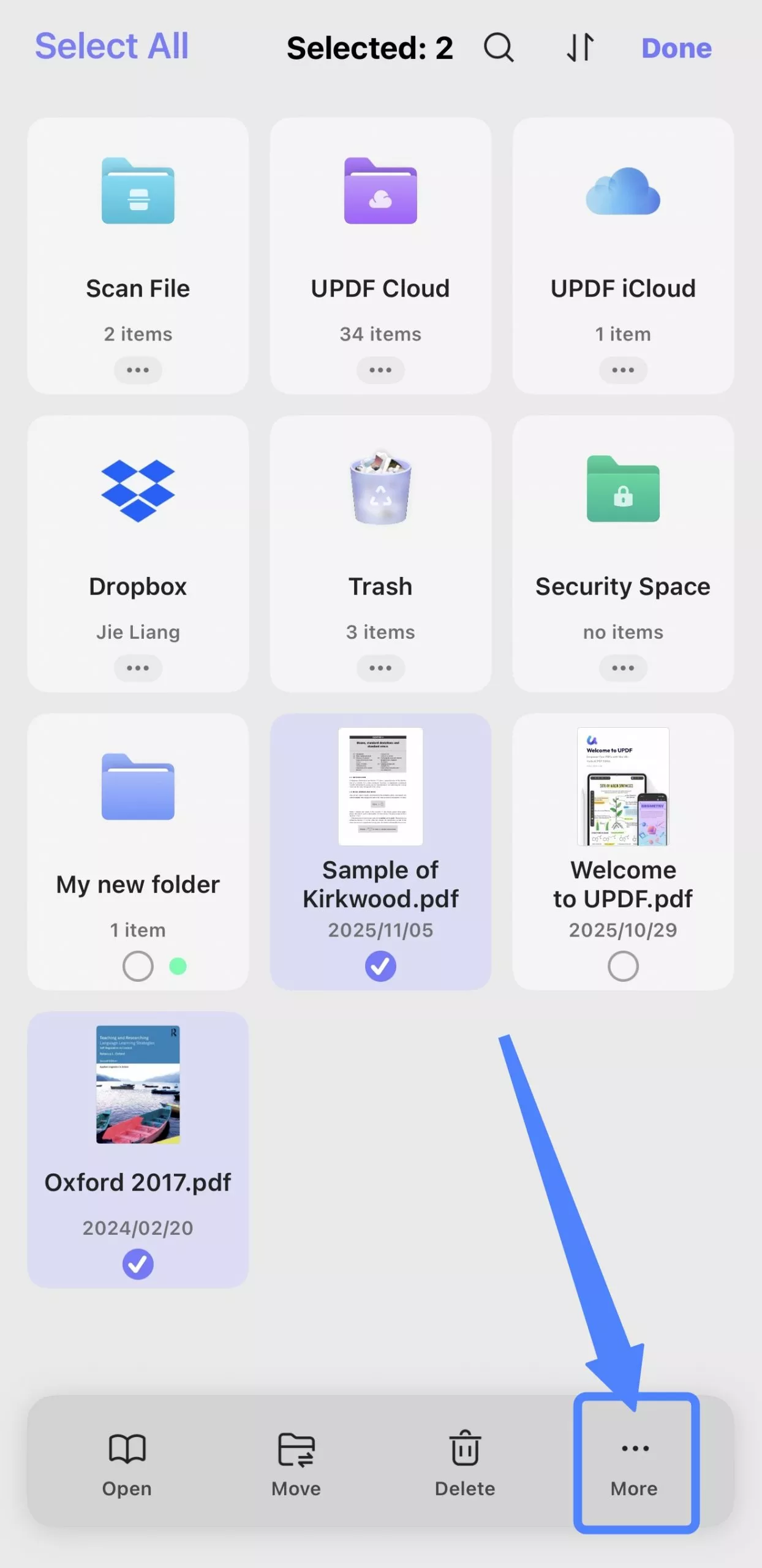 select the file to be zipped