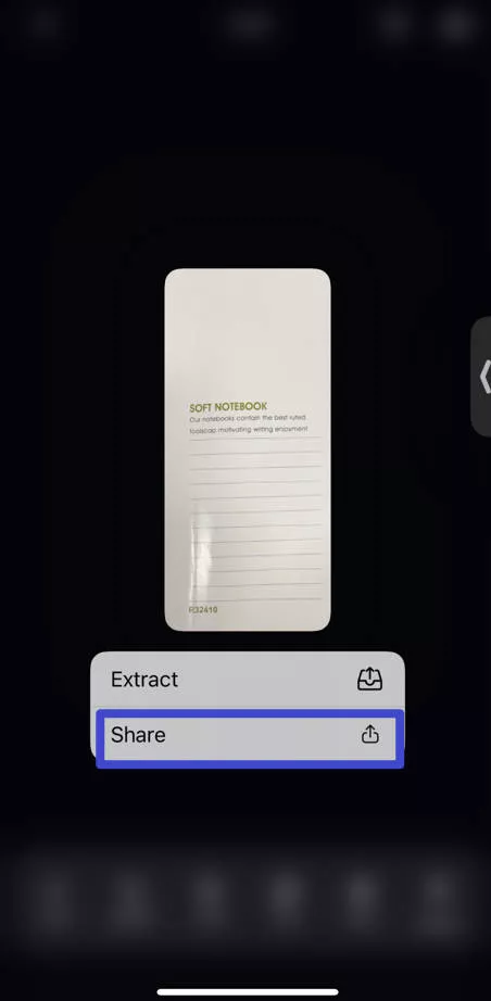 share icon on how to save a picture as a pdf on iphone