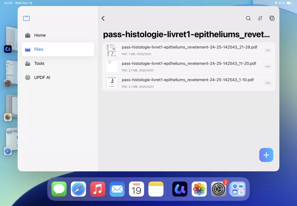 the app you are currently using moves to the front