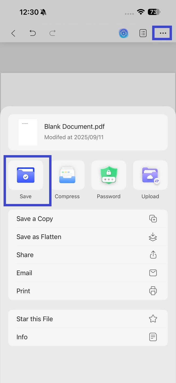 updf-blank-pdf-save