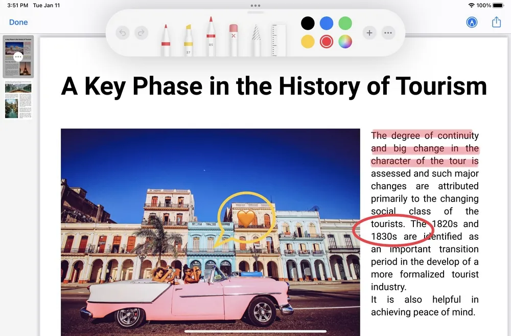 how to annotate pdf on ipad
