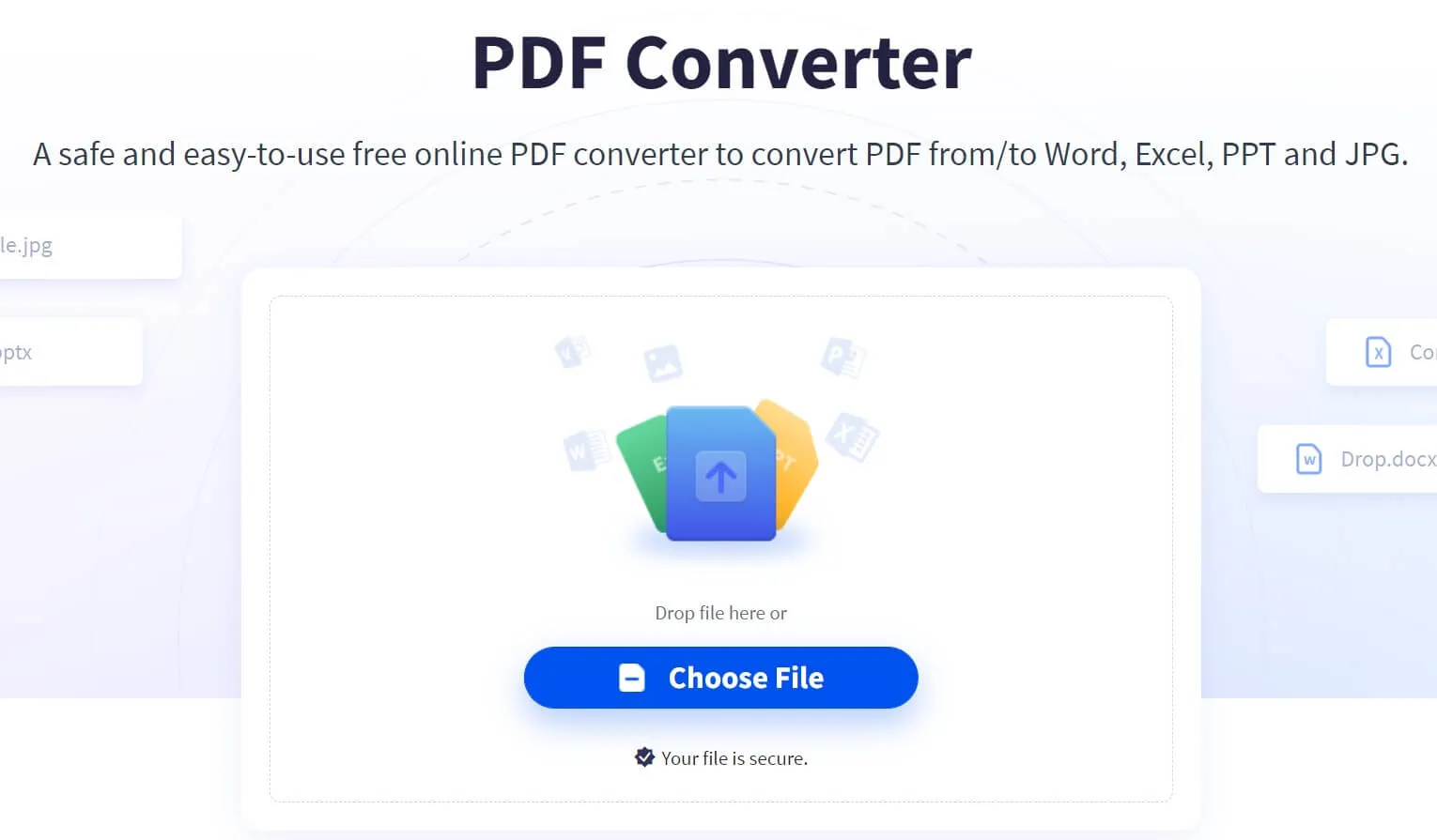 온라인에서 PDF를 xls로 변환 - easepdf