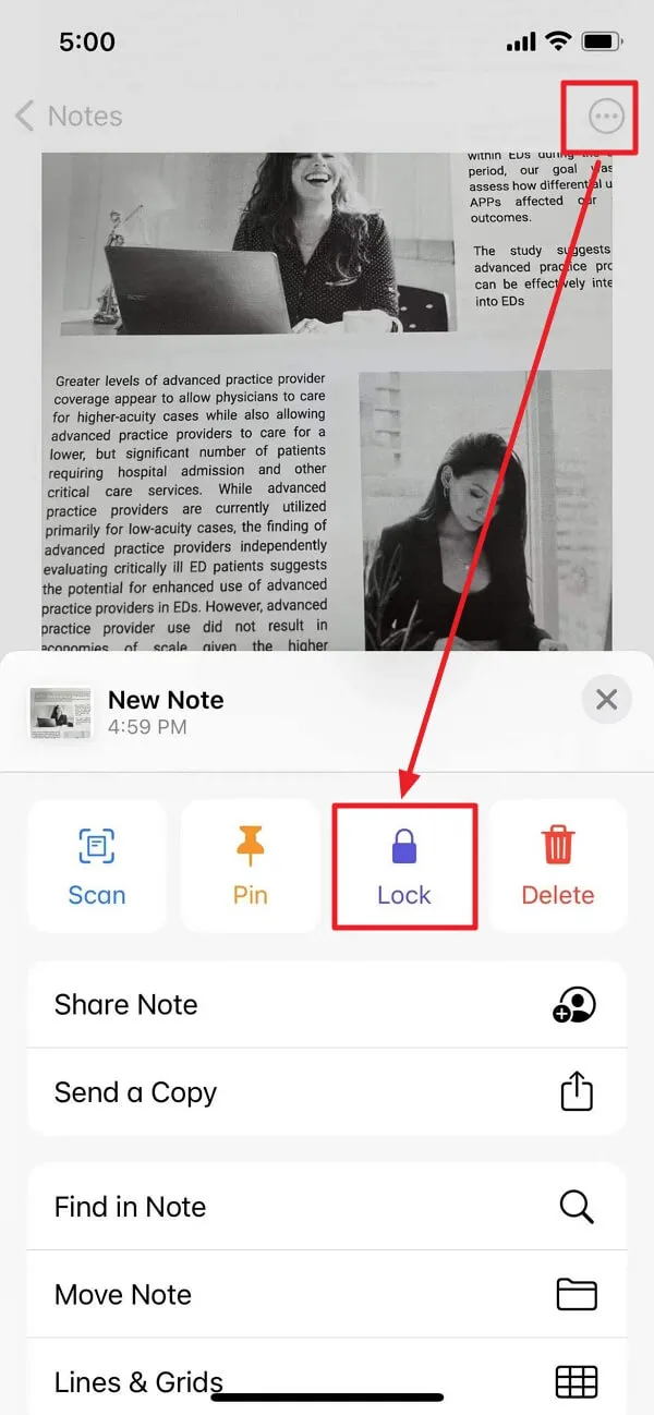lock photos on iphone