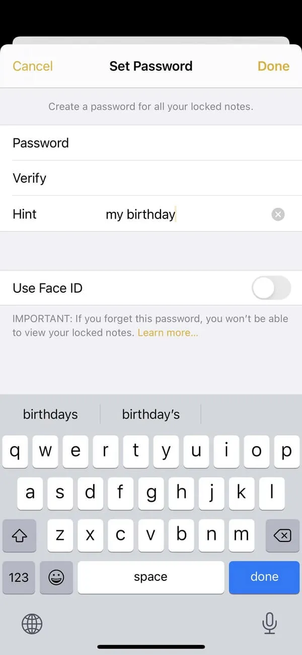 how to lock hidden photos on iphone