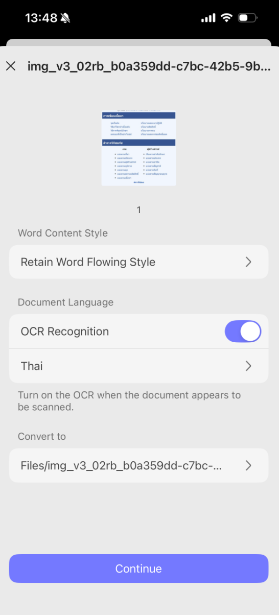 Click "Tools", choose "PDF to Word".