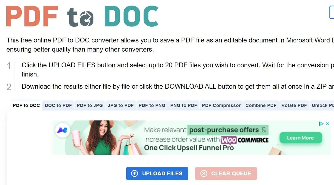 Converter pdf to wordpad online