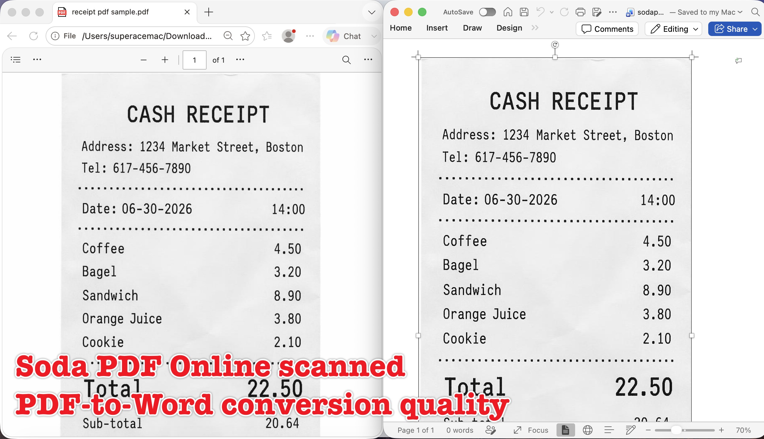 soda pdf online scanned pdf to word conversion quality