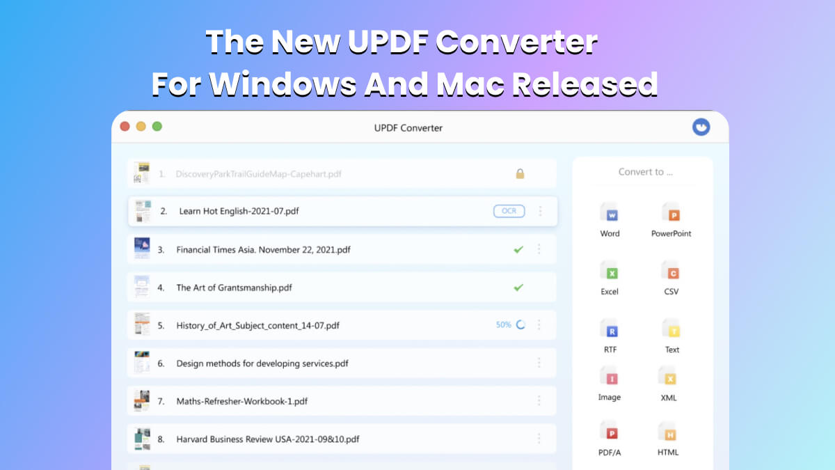 The New UPDF Converter For Windows And Mac Released | UPDF