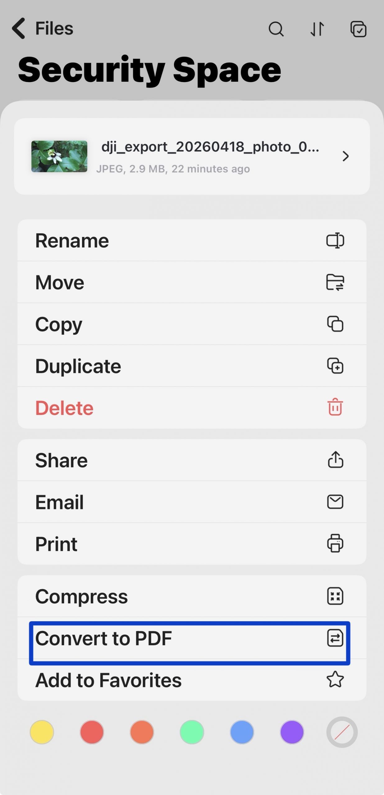 turn any image into a secured PDF