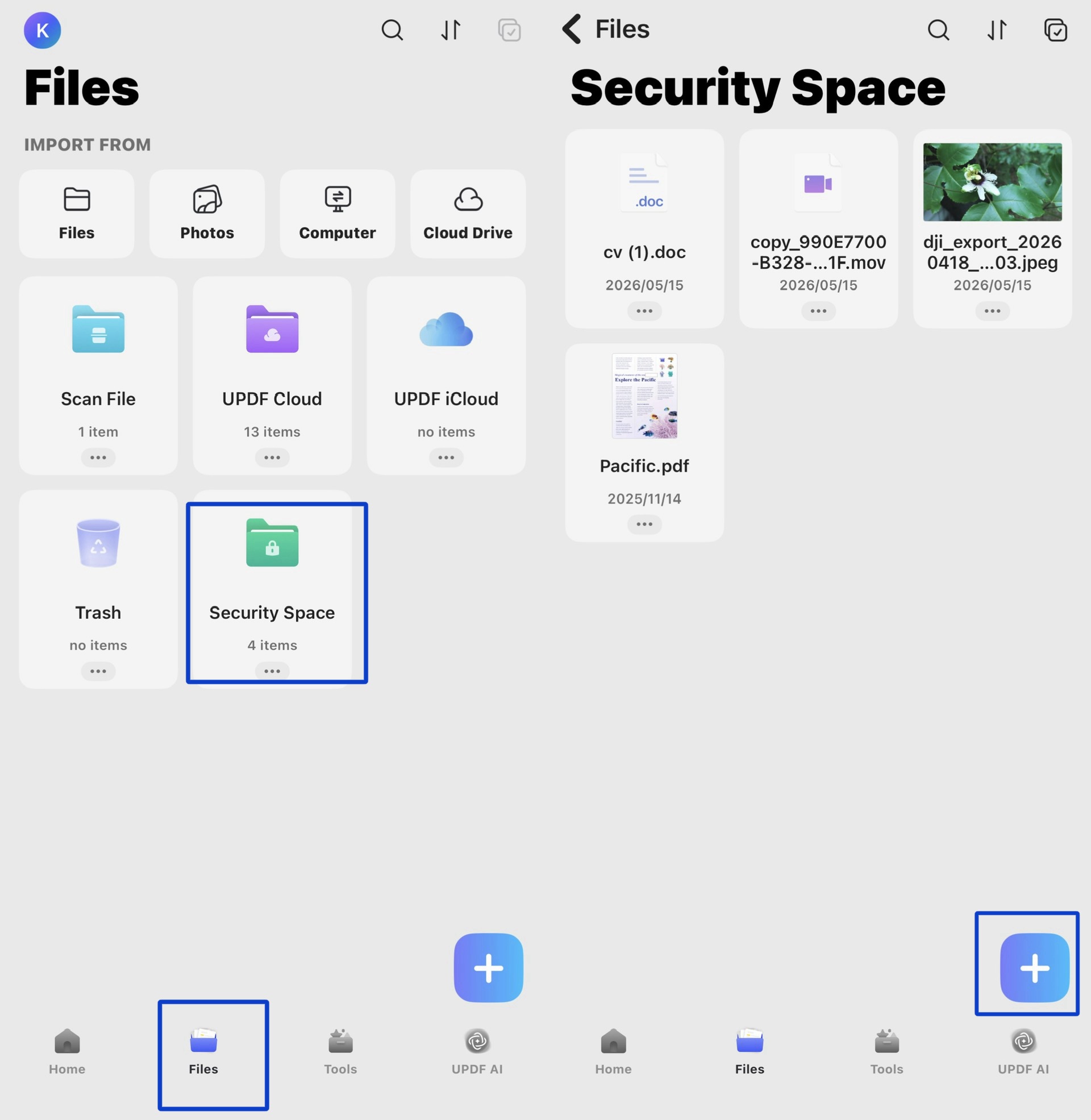 updf for ios security space