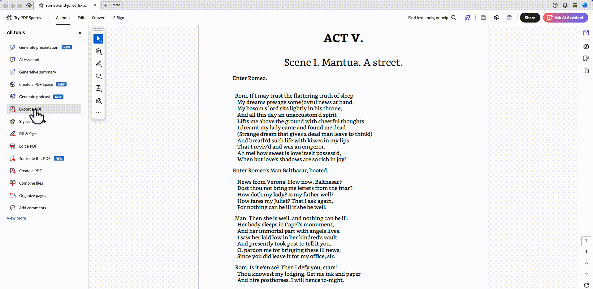 acrobat converts to html steps