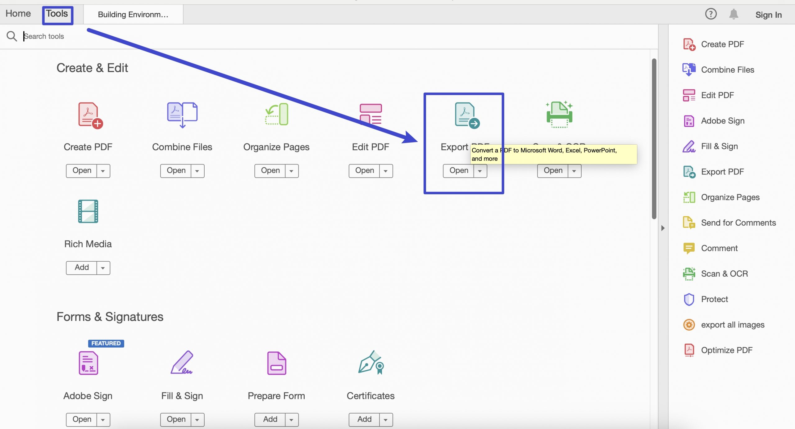 export pdf with old acrobat