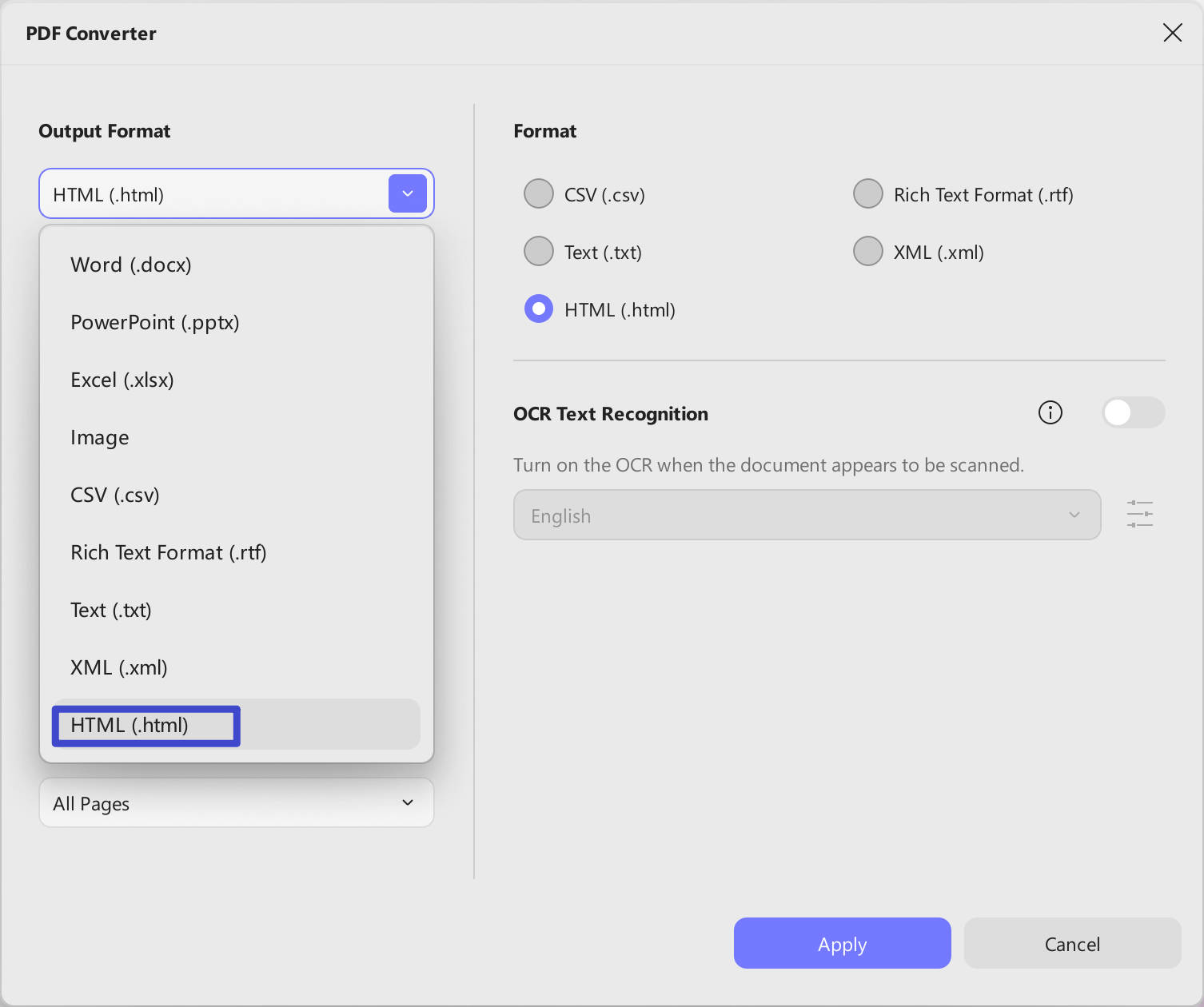 pdf to html link
