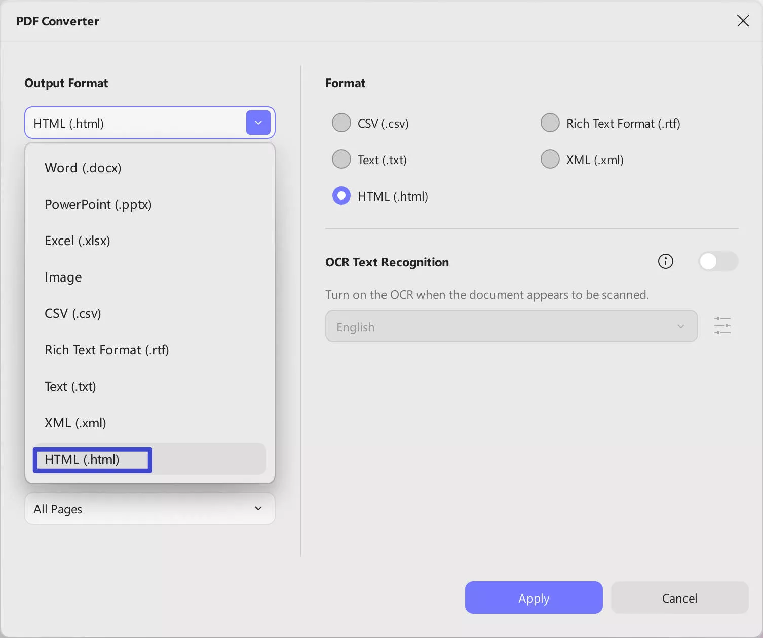 pdf to html link