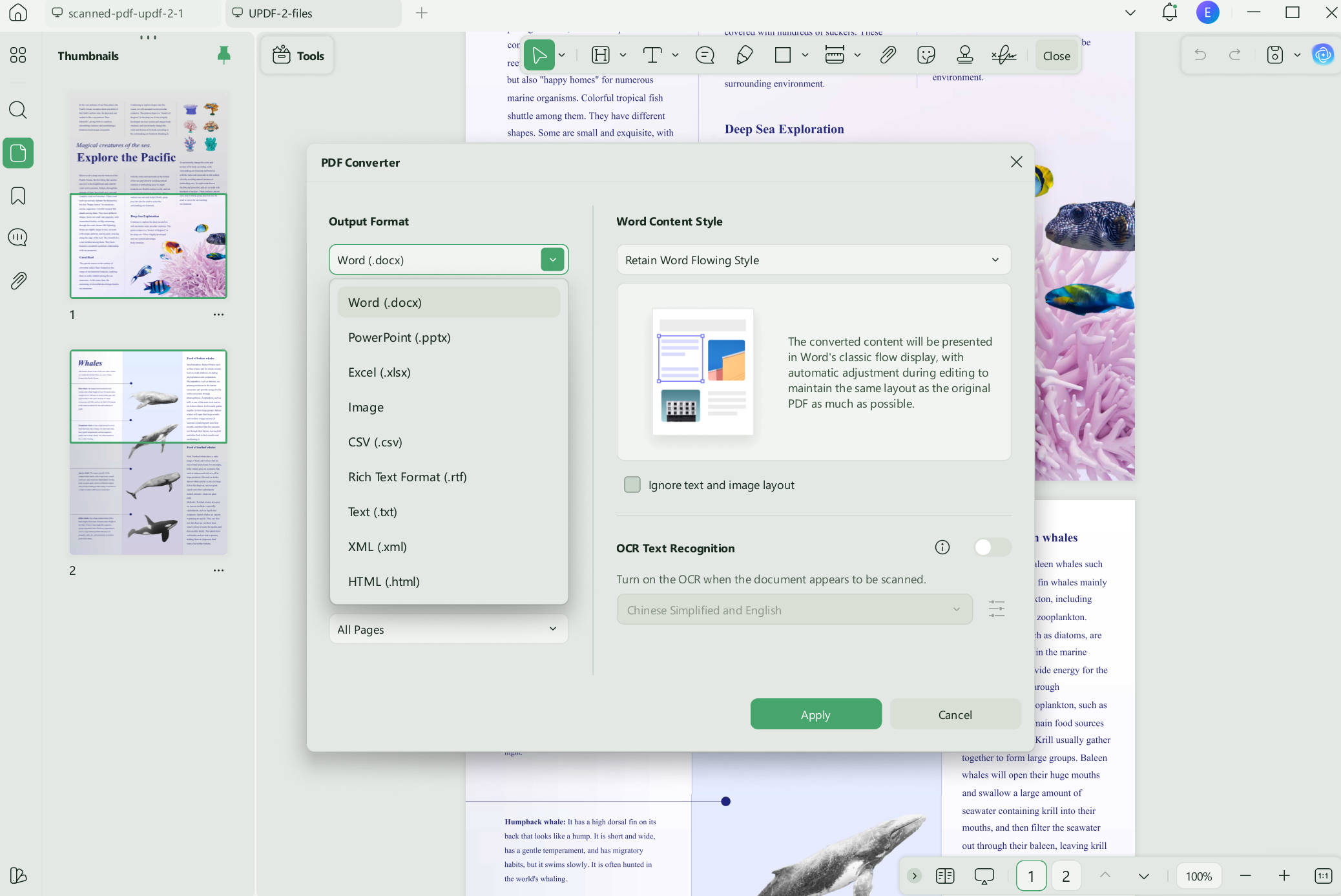 convert pdf to text