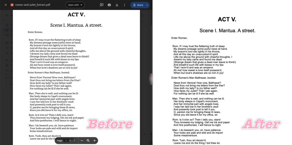 google drive converts to html before and after
